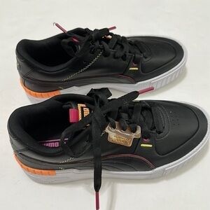PUMA Women's Cali Sport City Lights Black/Beetroot Purple/Casual Sneaker Size 9